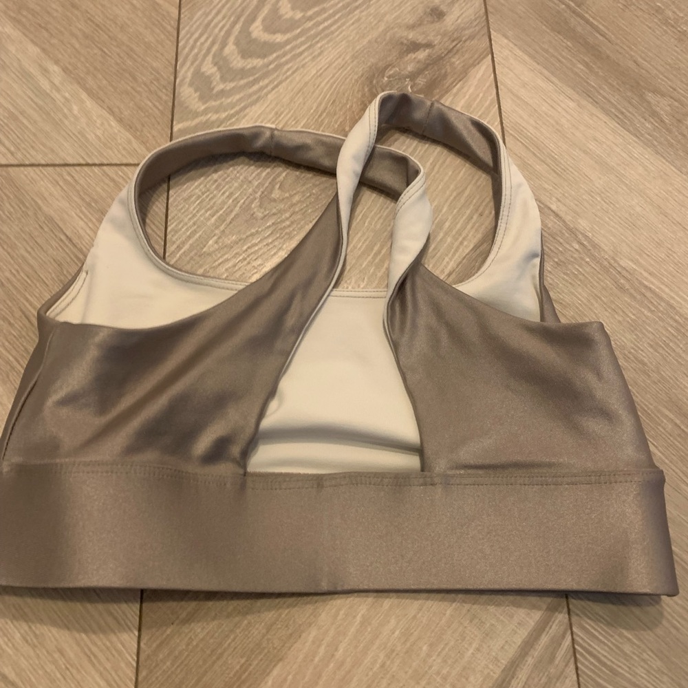 DYI XS Shine Taupe Sports Bra Crop